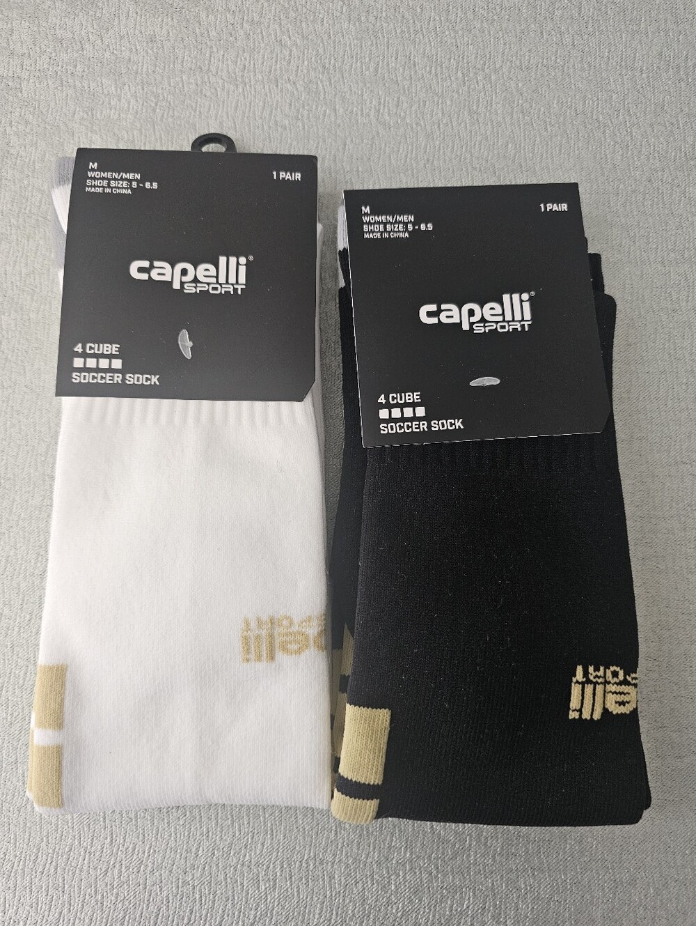 NWT Lot Of 2 CAPELLI 4 Cube Soccer Socks ~ Unisex Medium